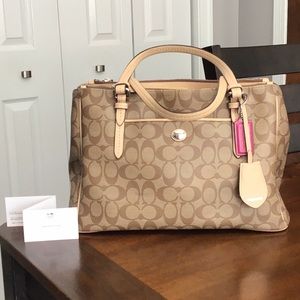 Coach leather bag and Wallet